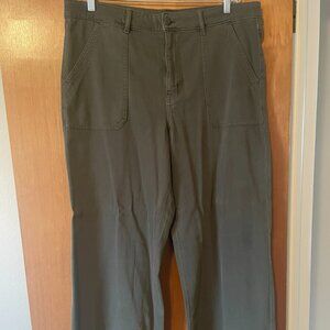 AE Dreamy Drape Olive Baggy Pant